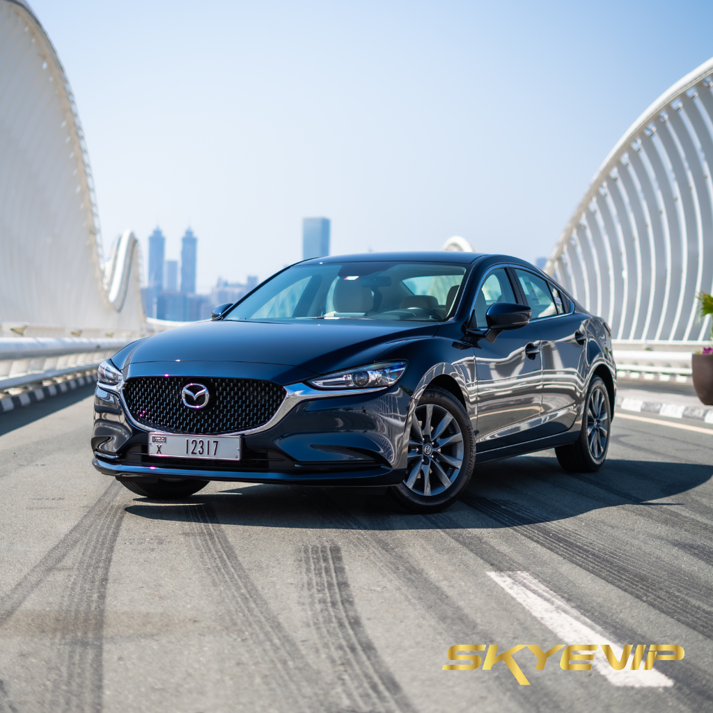 Mazda 6 Blue Cheap Car Rental in Dubai