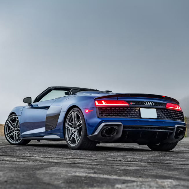 Audi R8 Coupe Back Side View