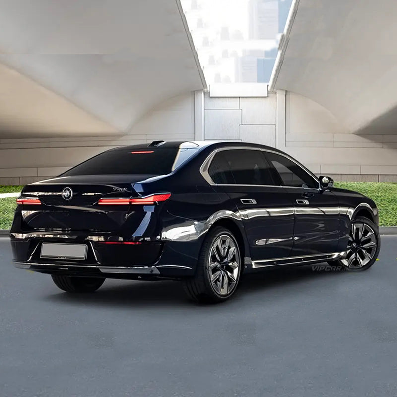 BMW 740Li Back Side View
