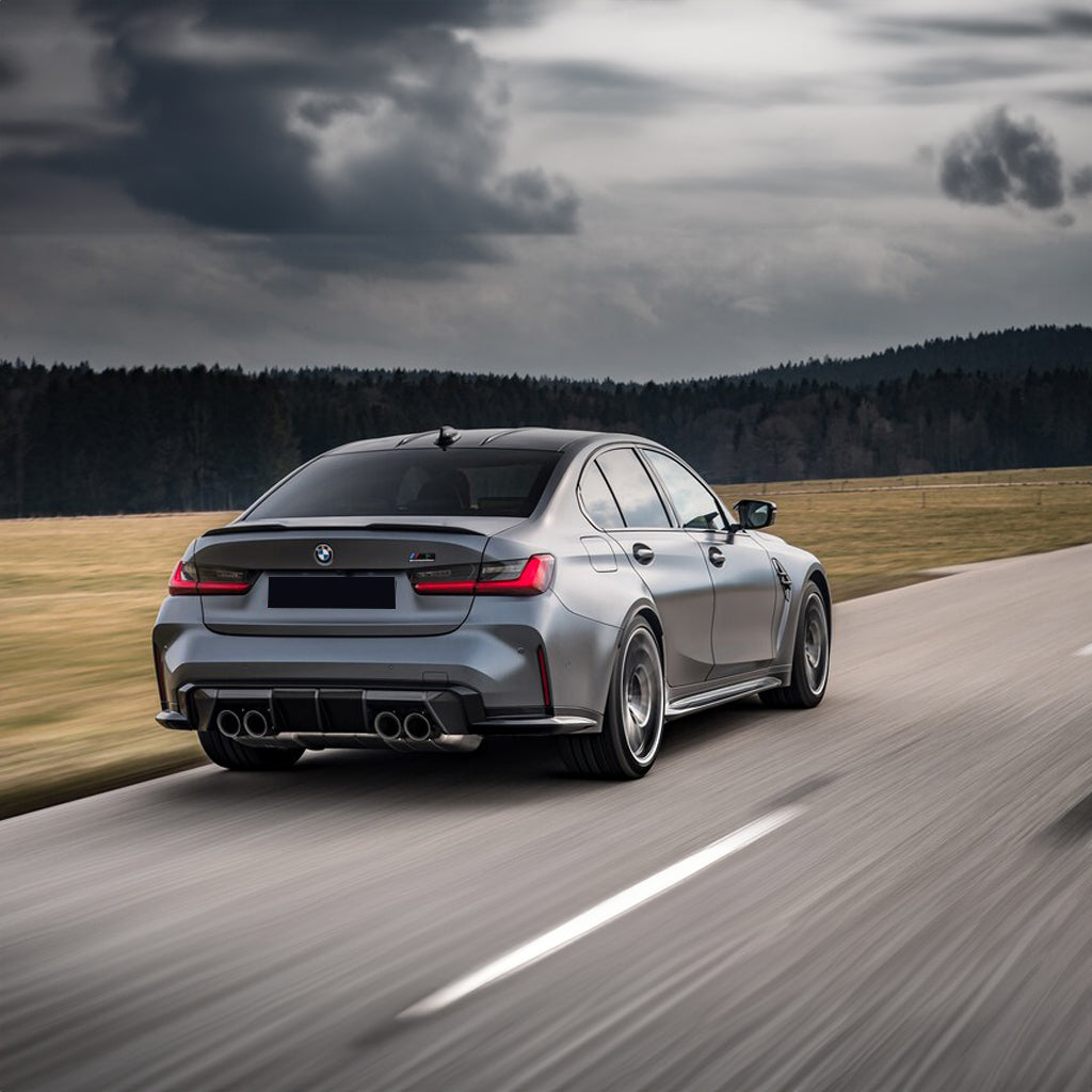 BMW M3 Competition Back Side View