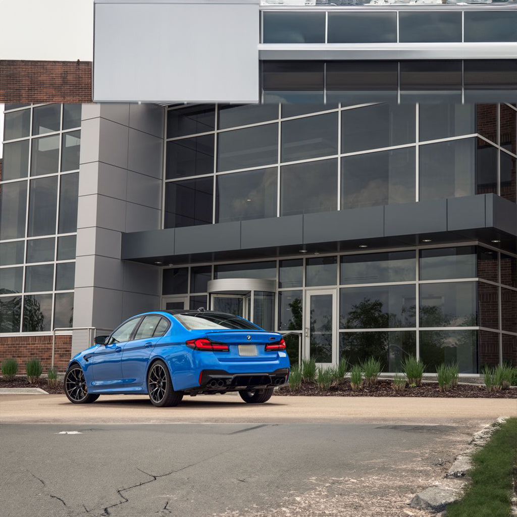 BMW M5 Competition Back Side View