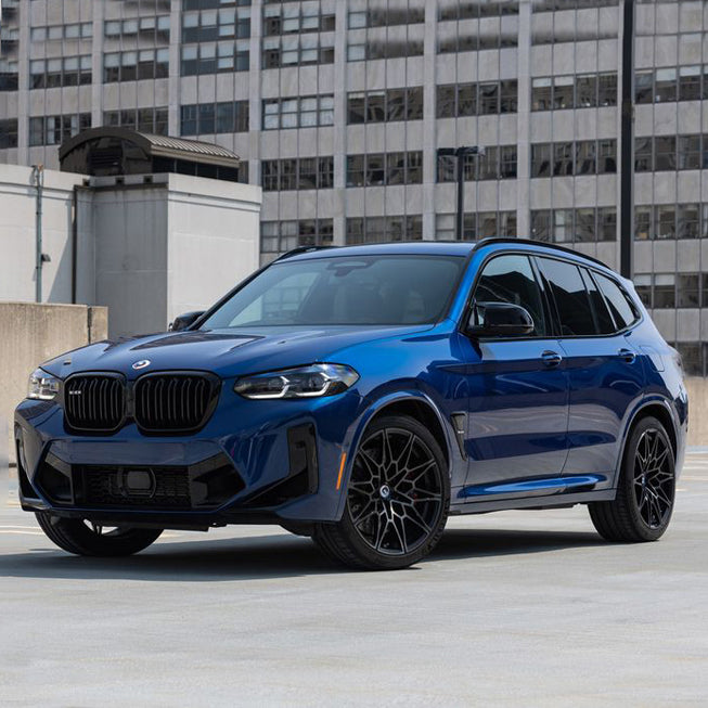 Blue BMW X3M Competition SUV
