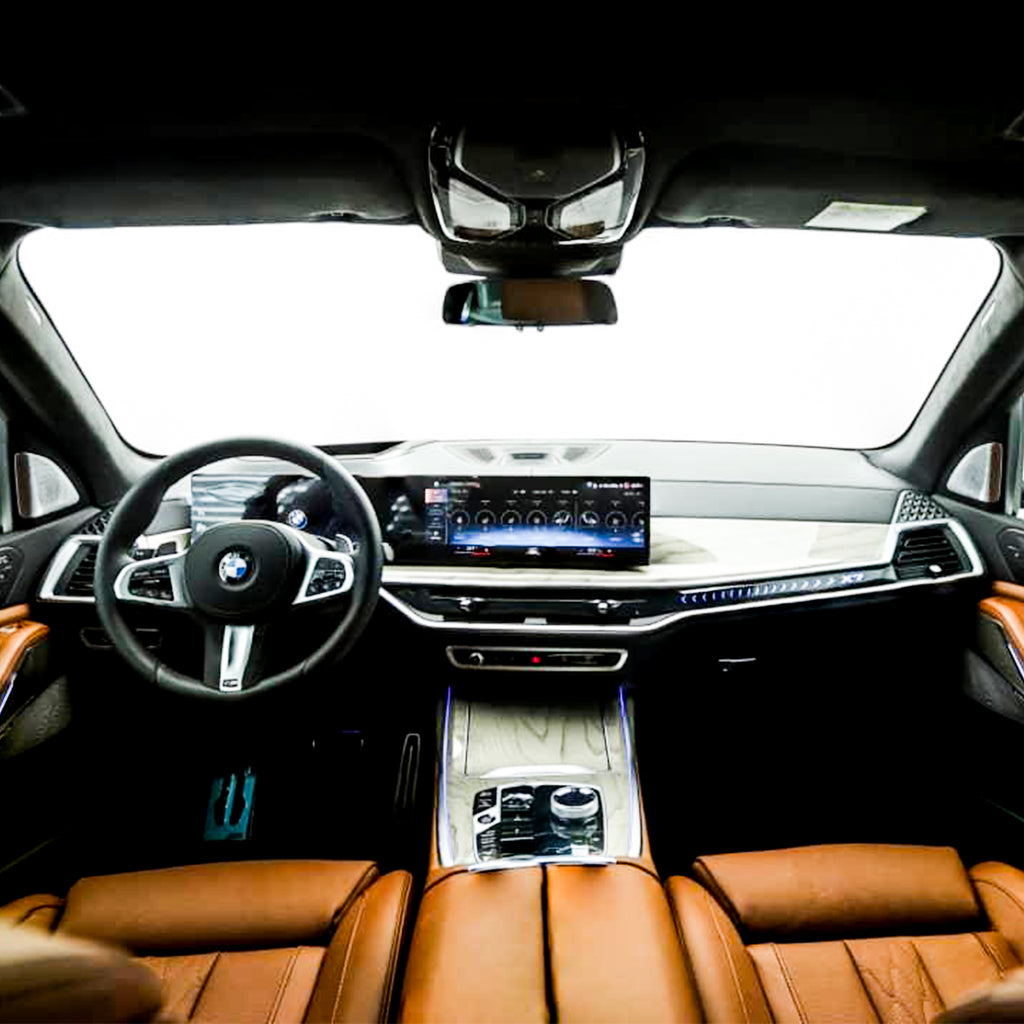 BMW X7 Rental Dubai Dashboard