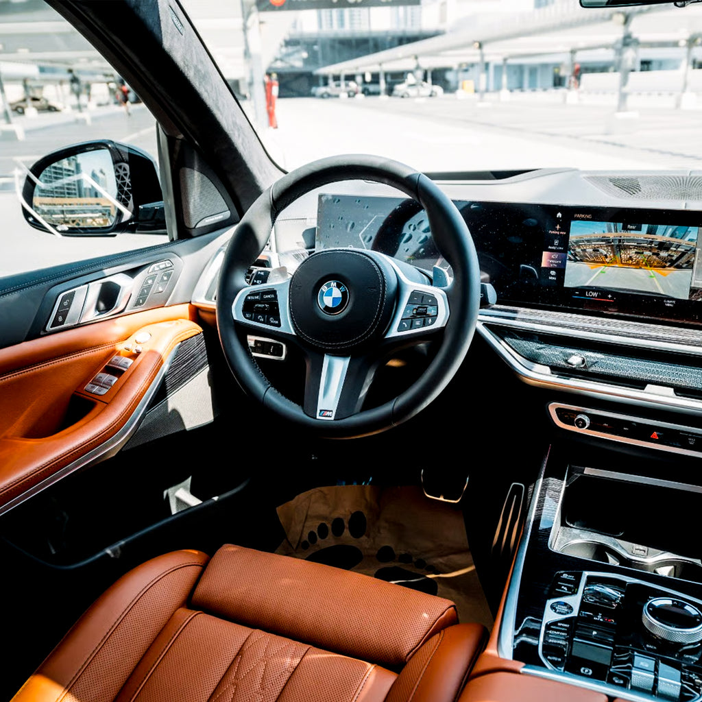 BMW X7 Rental Dubai Steering