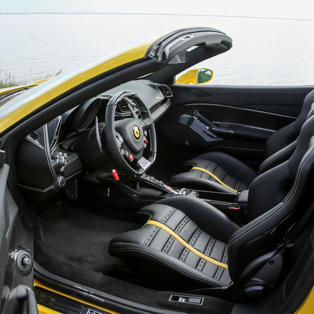 Ferrari 488 Spider available at Skye Car Rental - Best car rental services for open-top luxury