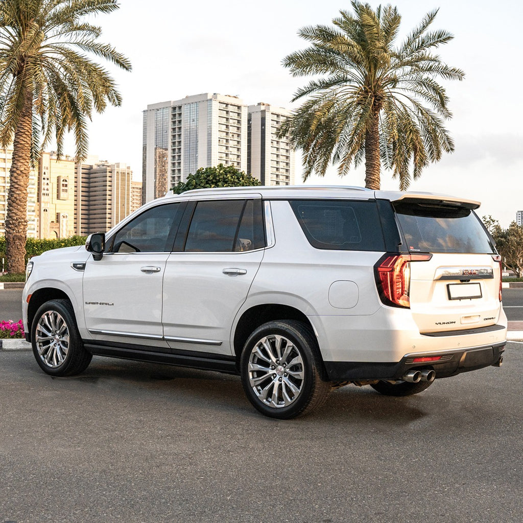 GMC Denali luxury SUV Back Side View