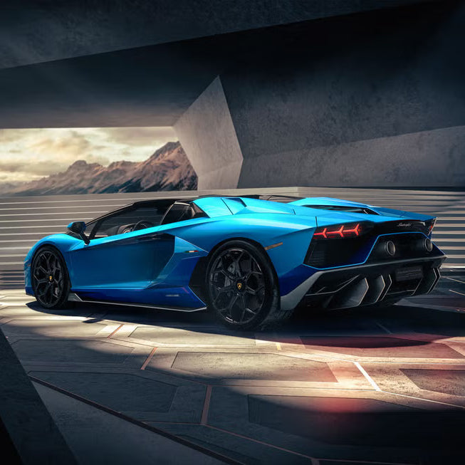 Lamborghini Aventador Roadster available at Skye Car Rental 