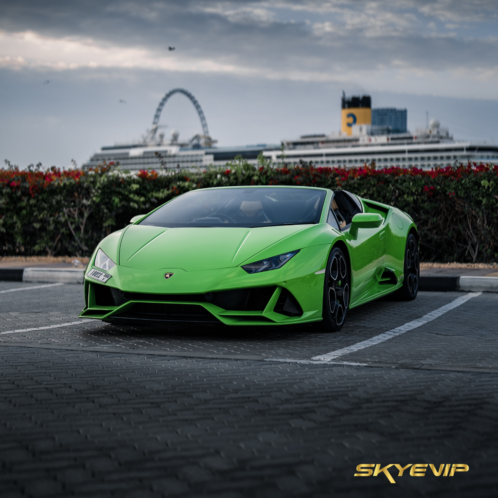 Lamborghini Evo Spider Sports Car Rental Dubai