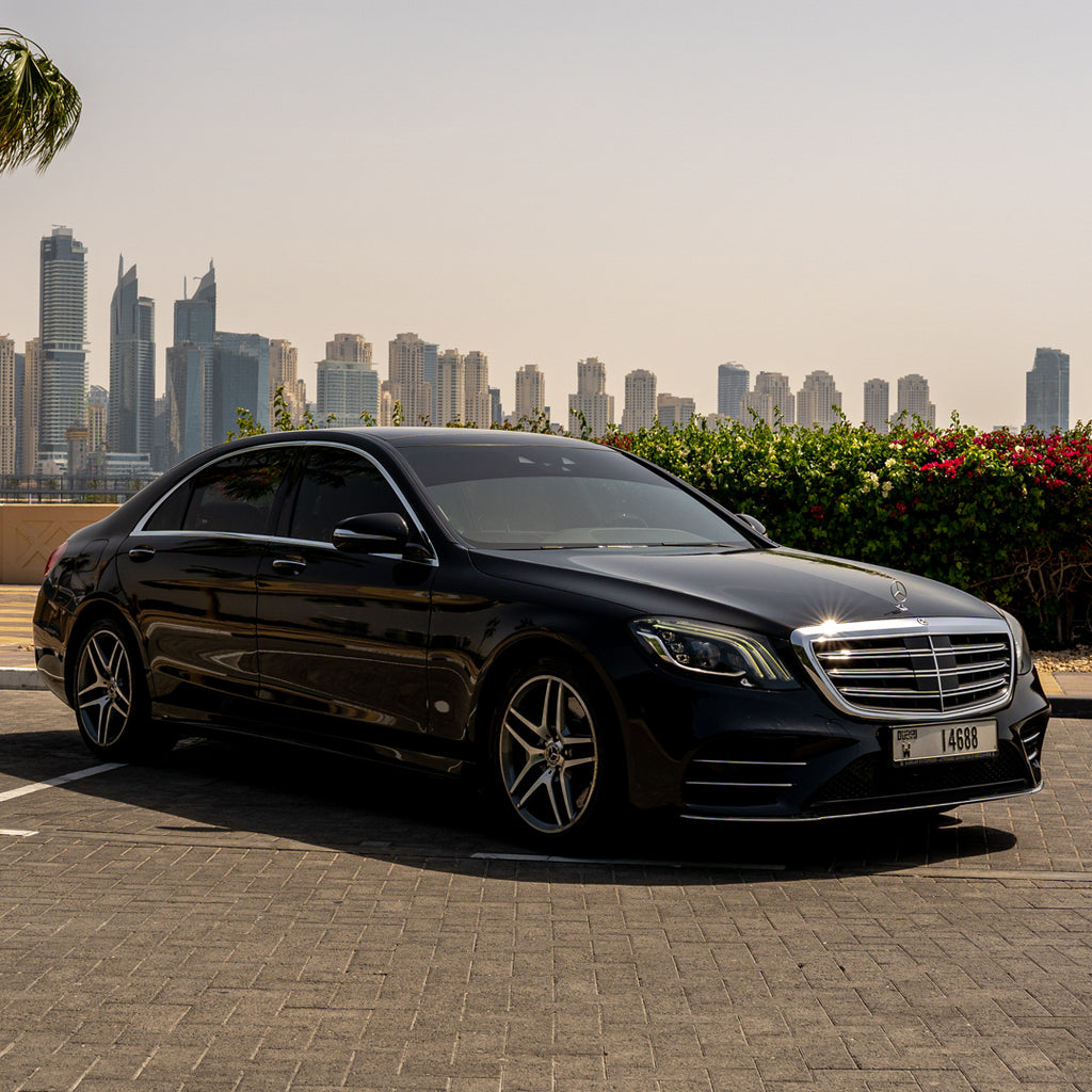 Left Side View Mercedes S450 S-Class Rental Dubai