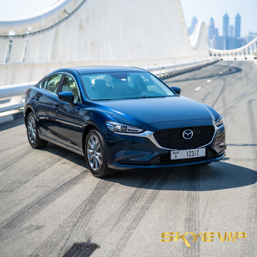 Mazda 6 Blue Car Rental in Dubai