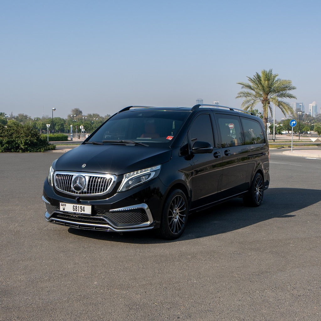 Mercedes Falcon luxury van rental in Dubai