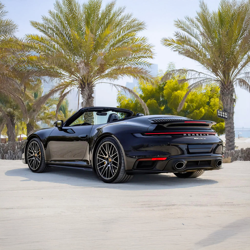 Porsche 911 Turbo S Convertible Back View
