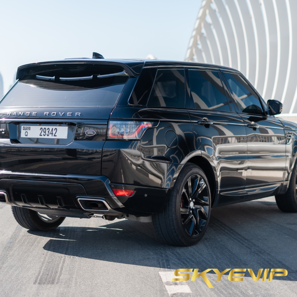 Range Rover Sport Luxury SUV Back View