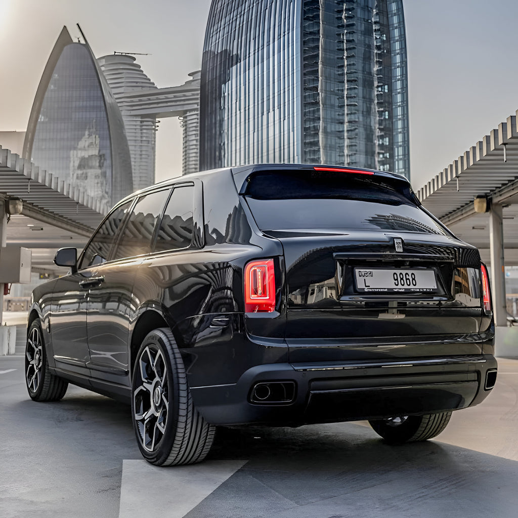 Rolls Royce Cullinan Rental Dubai Back View