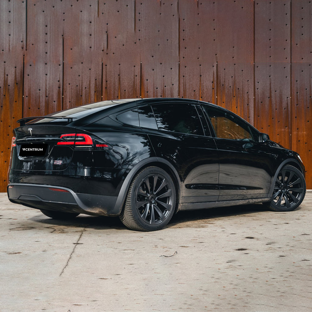 Tesla Model X Plaid Back Side View