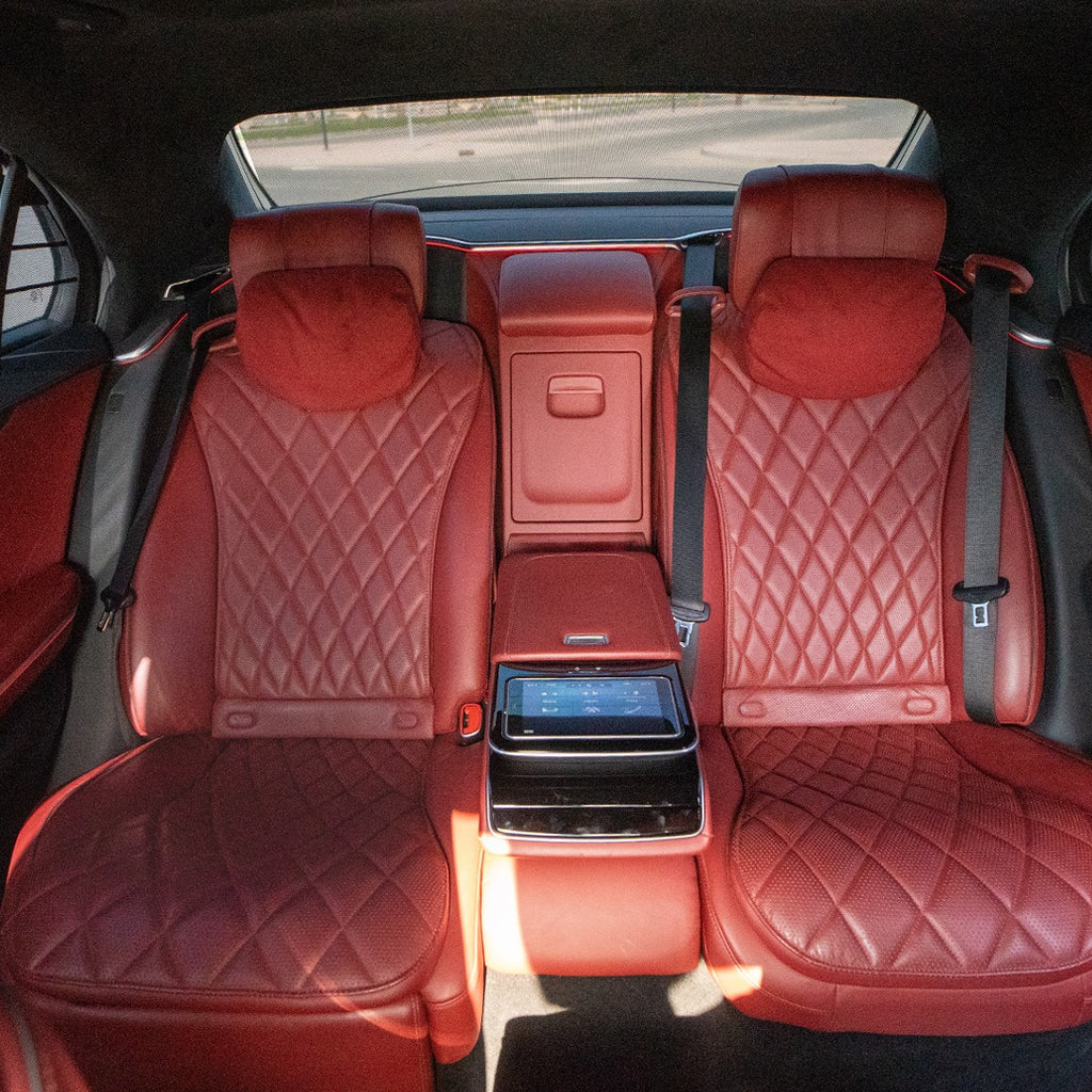 mercedes s580 rental dubai seats view